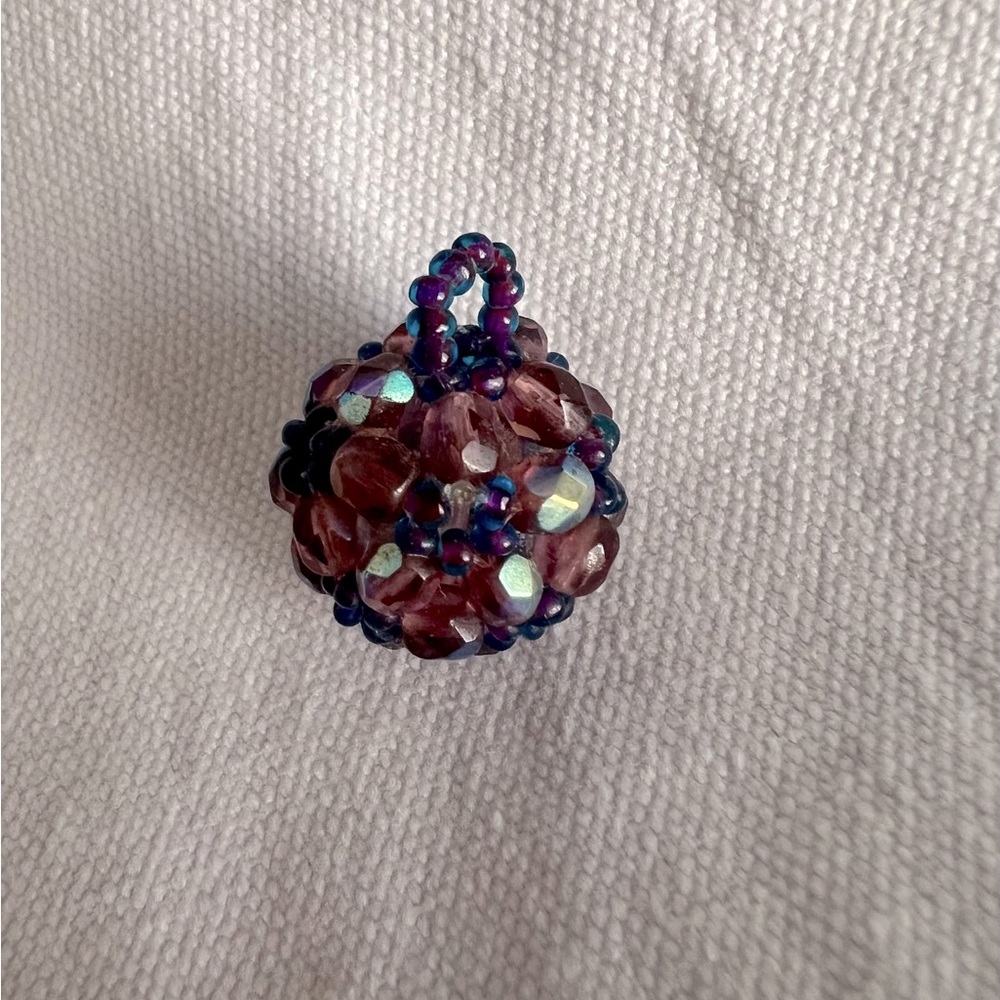 HANDMADE SOLID BEADED BALL PENDANT